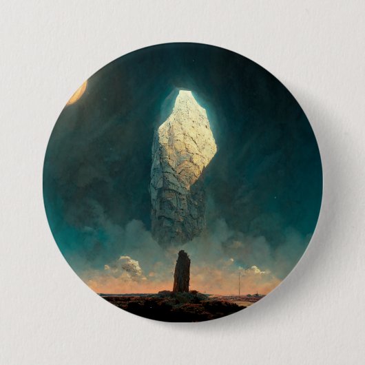 The Monolith 3 Fantasy Sci-Fi Button (Vorderseite)