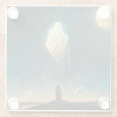 The Monolith 3 Fantasy Sci-Fi Glasuntersetzer (Rückseite)