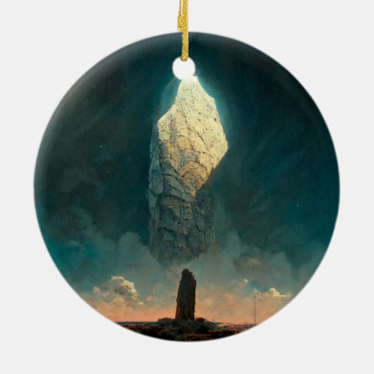 The Monolith 3 Fantasy Sci-Fi Keramik Ornament (Hinten)