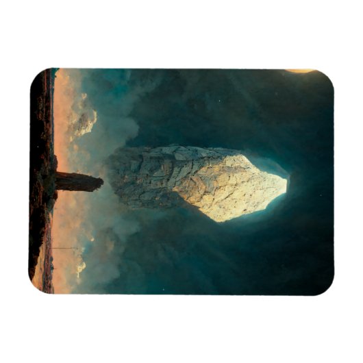 The Monolith 3 Fantasy Sci-Fi Magnet (Horizontal)