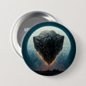 The Monolith Fantasy Sci-Fi Kunst Button (Vorne & Hinten)