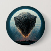 The Monolith Fantasy Sci-Fi Kunst Button (Vorderseite)