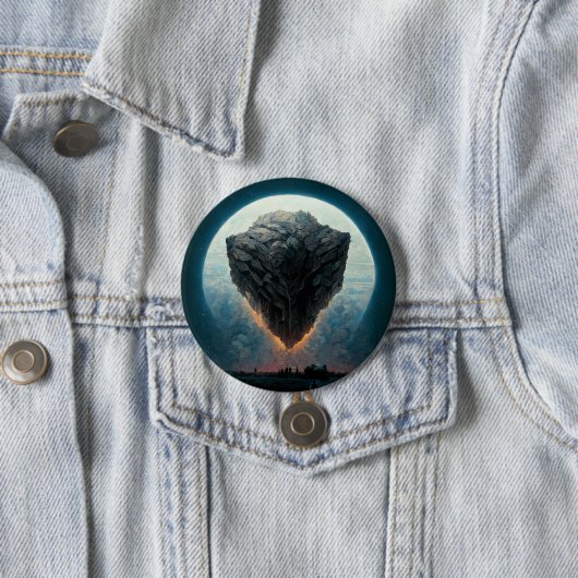 The Monolith Fantasy Sci-Fi Kunst Button (Beispiel)