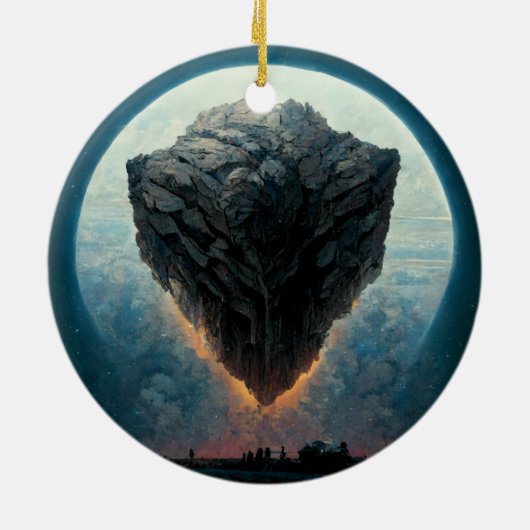 The Monolith Fantasy Sci-Fi Kunst Keramik Ornament (Hinten)