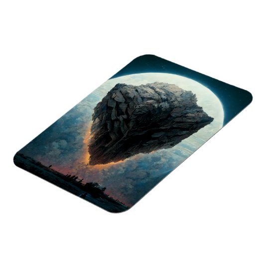 The Monolith Fantasy Sci-Fi Kunst Magnet (Linke Seite)