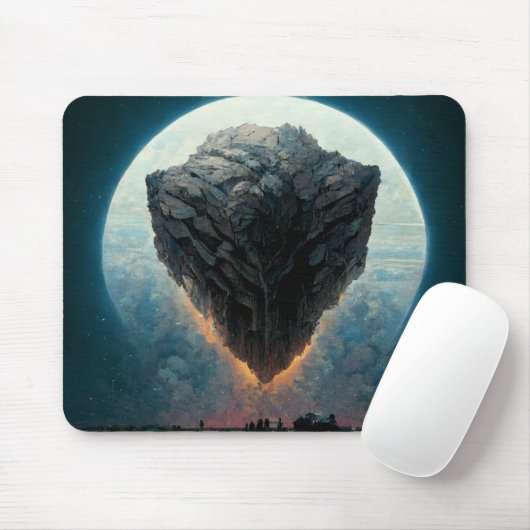 The Monolith Fantasy Sci-Fi Kunst Mousepad (Mit Mouse)