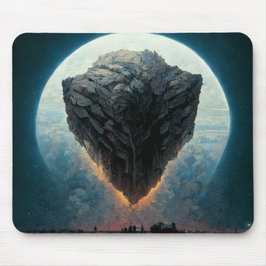 The Monolith Fantasy Sci-Fi Kunst Mousepad (Vorne)