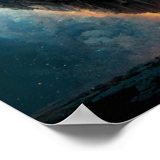 The Monolith Fantasy Sci-Fi Kunst Poster (Ecke)