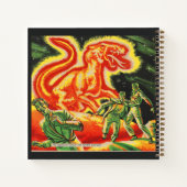 The Monster From the Flying Saucer print Notizblock (Rückseite)