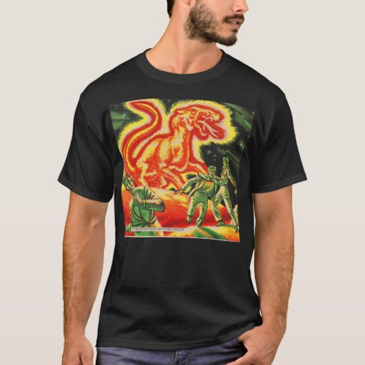 The Monster From the Flying Saucer print T-Shirt (Vorderseite)