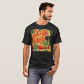 The Monster From the Flying Saucer print T-Shirt (Vorne ganz)