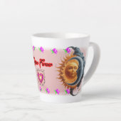 The Moon and the Sun's on a Ceramic Coffee Milchtasse (Rechte Ecke)