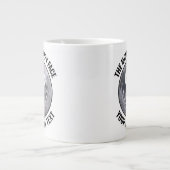 The Moon Happy Face Personalized Custom Giant Mug Jumbo-Tasse (Vorderseite)