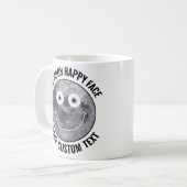 The Moon Happy Face Personalized Custom Mug Kaffeetasse (Vorderseite Links)