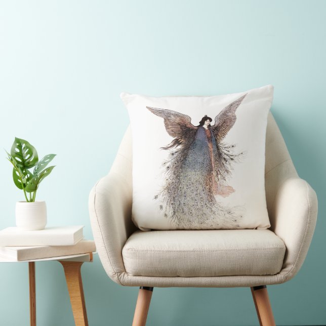 The Moon Maiden (1910) painting by Warwik Goble  Kissen (Stuhl )