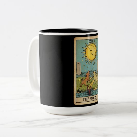 The Moon Tarot Zweifarbige Tasse (Vorderseite Links)