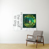 The Moon Taught The Wolf To Sing Wandteppich (Beispiel (Horizontal))