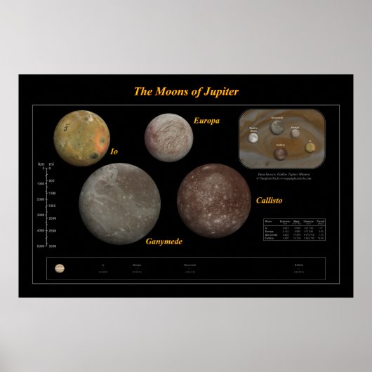 The Moons of Jupiter Poster (Vorne)