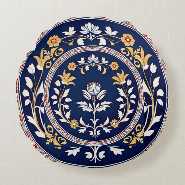 The Moorish Princess of Algarve Rundes Kissen (Vorderseite)