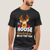 The Moose Wonderful Time Of The Year Funny Christm T-Shirt (Vorderseite)
