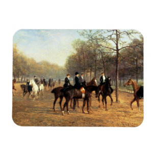 The Morning Ride, Rotten Row, Hyde Park, 1894 (Öl Magnet
