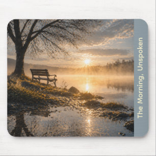 „The Morning, Unspoken“ Mauspad mit ruhigem Sonnen