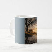„The Morning, Unspoken“ Serene Sunrise Tasse (Vorderseite Links)