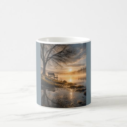 „The Morning, Unspoken“ Serene Sunrise Tasse (Mittel)