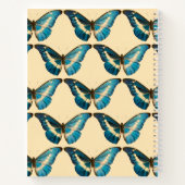 The Morpho Butterfly Hardcover Spiral Sketchbook Notizblock (Rückseite)