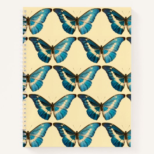 The Morpho Butterfly Hardcover Spiral Sketchbook Notizblock (Vorderseite)