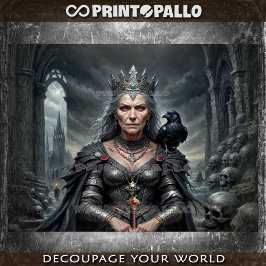 The Morrigan (Ältere Version): Celtic War Goddess Seidenpapier