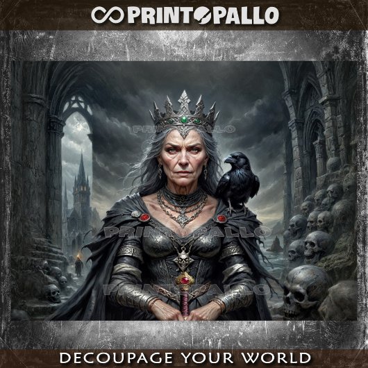 The Morrigan (Ältere Version): Celtic War Goddess Seidenpapier