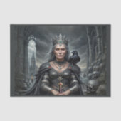 The Morrigan (Ältere Version): Celtic War Goddess Seidenpapier (Vorderseite)