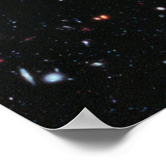 The Most Distant Galaxies - A Decade Of Hubble Poster (Ecke)