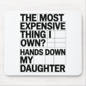 The Most Expensive Thing I Own_ Hands Down My Daug Mousepad (Vorne)