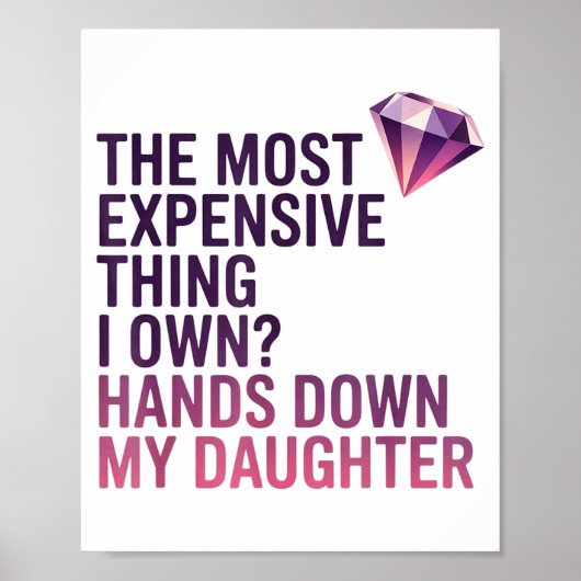 The Most Expensive Thing I Own_ Hands Down My Daug Poster (Vorne)
