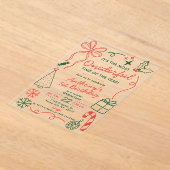 The Most Onederful Time Of The Year 1st Birthday Acryleinladungen (Ablage )