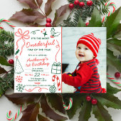 The Most Onederful Time Of The Year 1st Birthday Einladung