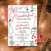 The Most Onederful Time Of The Year 1st Birthday Einladung