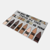 The Most Wonderful Thing In this Classroom Is You Fußmatte (Schrägansicht)