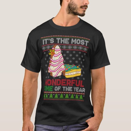 The Most Wonderful Time Of The Year Christmas Tree T-Shirt (Vorderseite)