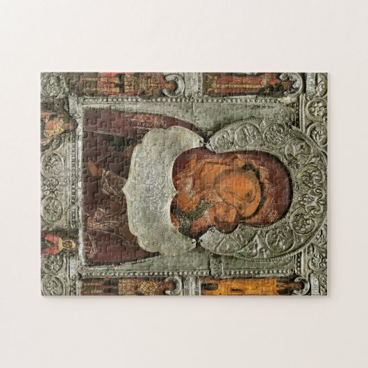 The Mother of God of Tenderness with Saints Icon   Puzzle (Horizontal)