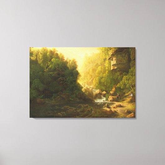 The Mountain Torrent, c.1820-30 (Öl auf Leinwand) Leinwanddruck (Vorderseite)