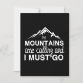 The Mountains Are Calling And I Must Go Save The Date (Vorderseite)