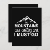 The Mountains Are Calling And I Must Go Save The Date (Vorne/Hinten)