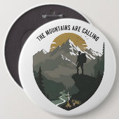 The Mountains Are Calling Button (Vorne & Hinten)