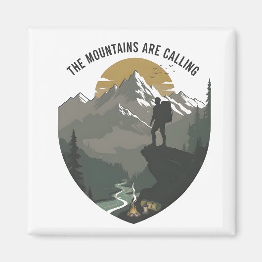The Mountains Are Calling Magnet (Vorne)