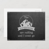 The mountains are calling postkarte (Vorne/Hinten)