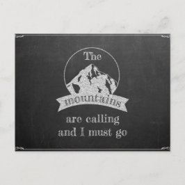 The mountains are calling postkarte