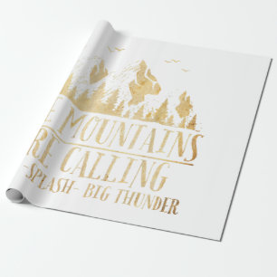 The Mountains are Calling Space Splash Big Thunder Geschenkpapier